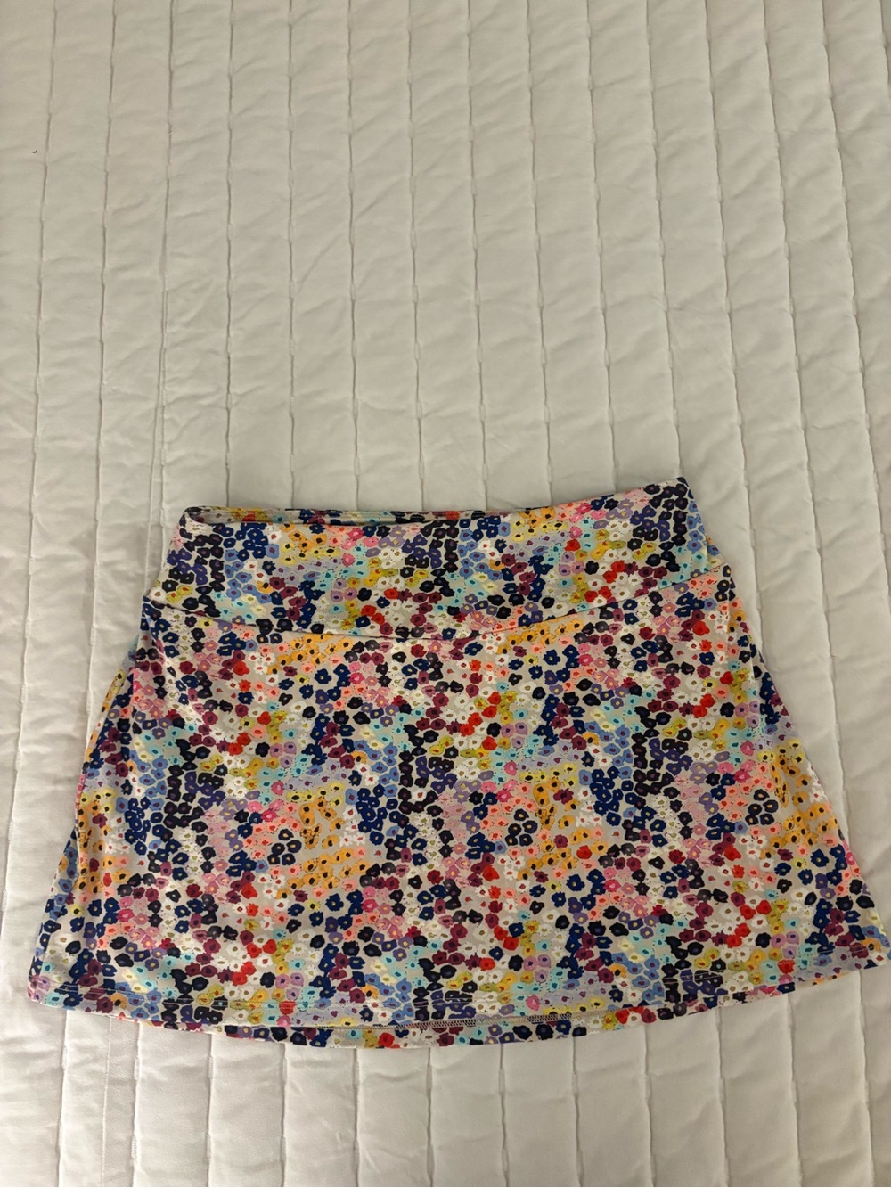 Anthropologie Daily Practice Floral Multicolor Performance Skort for Women